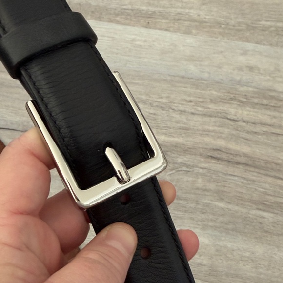 Shinola black leather belt size 34 - Picture 3 of 7